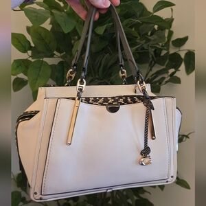 Coach Dreamer White Leather with Snakeskin Accents 31639